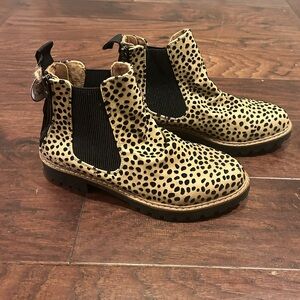 Leopard Print Ankle Boots